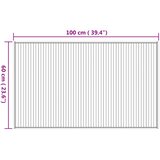  Tepih pravokutni prirodni 60 x 100 cm od bambusa | shoptok.hr