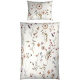 Esposa OBOJESTRANSKA POSTELJNINA Mavie 140/200 cm saten naravne barve | Shoptok.si