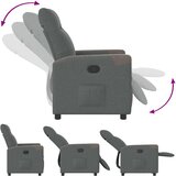  Naslonjač od tkanine tamnosivi | Eponuda.com
