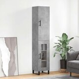  Visoka komoda siva betona 34 5x34x180 cm od konstruiranog drva | shoptok.hr