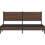 Metalni okvir kreveta bez madraca smeđa boja hrasta 160x200 cm | shoptok.hr