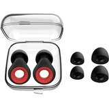 INF Utiševalne silikonske ušesne čepke za zmanjšanje šuma in udobje Black+Red, (5000445777) | Shoptok.si