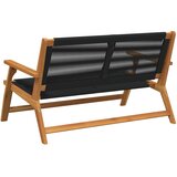  Vrtni namještaj Crna 122 x 78 x 73 cm Čvrsto drvo akacije | shoptok.hr