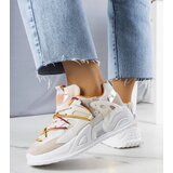 Gemre Beige sneakers made of mixed materials Traci | Shoptok.si