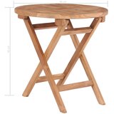  Sklopivi vrtni stol od masivne tikovine 45 cm | shoptok.hr