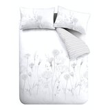 Catherine Lansfield Bela in siva posteljnina Meadowsweet Floral, 135 x 200 cm Cene