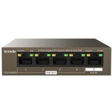 Tenda TEG1105PD network switch Gigabit Ethernet (10 /100 /1000) Power over Ethernet (PoE) Brown | shoptok.hr