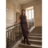 Sinsay Pencil midi haljina bez rukava s peplumom | shoptok.hr