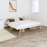 Metalni okvir za krevet bijeli 160x200 cm Cijene
