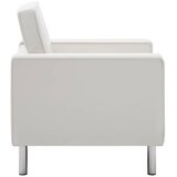  Fotelja bijela 75x70x75 cm umjetna koža | Shoptok.si