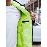 DStreet Kurtka męska zimowa pikowana z kapturem czarno-zielona | Shoptok.si