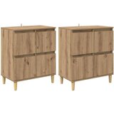  Komode 2 pcs Umjetnički hrast 60 x 35 x 70 cm Konstruirano drvo | shoptok.hr