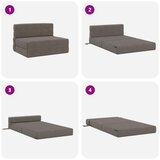 SK Zložljiv kavč postelja Svetlo siva 100 x 80 x 60 cm Blago, (5000300740) | Shoptok.si