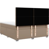  box spring s madracem cappuccino 200x200cm umjetna koža | shoptok.hr