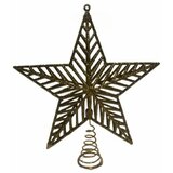 Vesela kuća novogodišnji ukras vrh zlatna zvezda 18 cm/ 126015 cene