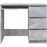  Radni stol siva boja betona 90 x 45 x 76 cm od iverice | shoptok.hr