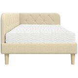  Kutni okvir kreveta Krema 100 x 200 cm tkanina | Eponuda.com
