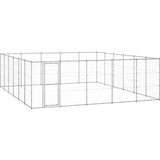 vidaXL Zunanji pasji boks pocinkano jeklo 36,3 m² | Shoptok.si