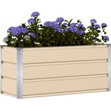  Cvetlično korito Slonokoščena 100 x 40 x 45 cm Jeklo, (5000207389) | Shoptok.si