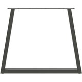  Noge za blagovaonski stol V-oblika 2 kom antracit 70 x (72-73,3) cm čelik | shoptok.hr