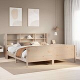 vidaXL Knjižna postelja brez vzmetnice 180x200 cm trdna borovina | Shoptok.si