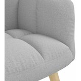  Stolica za opuštanje s tabureom za noge Cloud Grey tkanina | shoptok.hr