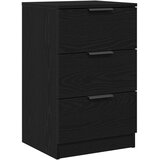 vidaXL Crni hrast Noćni ormarić - 40x65x65 cm Izrađeno od konstruiranog drveta | shoptok.hr