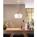 Eglo obregon 1, e27, prečnik 350, bela/drvo | Eponuda.com