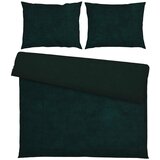 Esposa posteljnina 200/200 cm žamet, plišast material temno zelena | Shoptok.si