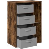  Kreveta s ladicama Dimljeni hrast 60 x 33,5 x 84 cm | shoptok.hr