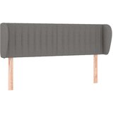  Uzglavlje s ušima tamnosivo 147x23x78/88 cm od tkanine | shoptok.hr