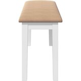  Klupa 110 cm bijela puna drvena guma | shoptok.hr