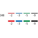 Marker permanentni obostrani 0,6 i 1,5mm lumocolor staedtler 348-2 crveni | Shoptok.si