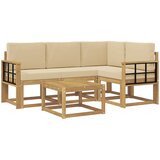  Set vanjskih sofa 5 kom. Bijela i bež | shoptok.hr
