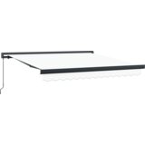 vidaXL ročna retraktibilna tenda bela 350x250 cm, tenda zamenjava blaga za okvir 3,5x2,5 m bela | Shoptok.si