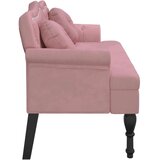  Klupa s jastucima Ružičasta 120 5 x 65 x 75 cm baršunasta | shoptok.hr
