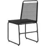  Vrtne stolice 2 pcs Crna 48 x 55 x 89 5 cm Ratan | shoptok.hr