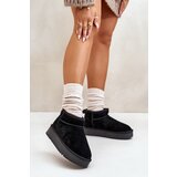 Boto Women's Suede Snow Boots On Platform Black Nereviana | Shoptok.si