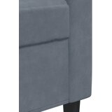  Fotelja tamnosiva 60 cm baršunasta | Eponuda.com