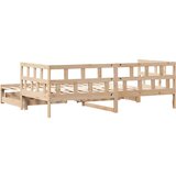  Dnevni krevet na razvlačenje s ladicama bez madraca 90x200 cm | shoptok.hr