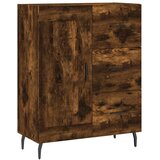  Visoka komoda dimljeni hrast 69,5x34x180 cm konstruiranog drva | shoptok.hr