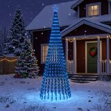  LED božićno drvce 1028 LED lampica Višebojno Čelik Crna | shoptok.hr