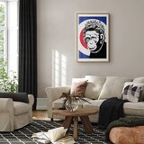  Plakat - Monkey Queen 21x30 Zlatni okvir s margom | shoptok.hr