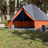  Obiteljski šator tipi 8 osoba sivo-narančasti vodootporni | shoptok.hr