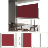  The Living Store Zložljiva stranska tenda za teraso 160x300 cm rdeča - Stranska Tenda, (21742949) Cene