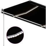  Tenda na ručno uvlačenje s LED svjetlima 3 5 x 2 5 m antracit | shoptok.hr