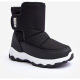 Big Star Children's Fleece-Lined Lace-Up Snow Boots Black | ePonuda.com