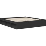  Krevetna konstrukcija Crna 180 x 200 cm Čvrsto borovo drvo | shoptok.hr