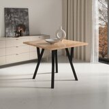 ADRK Moderni blagovaonski stol RODOS 83, 80x80 cm - ZLATNO SMEA-CRNA Cijene