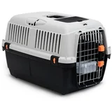 bracco travel 3 transporter za ljubimce sa metalnim vratima, 60x40x38.5cm, sivo-crni